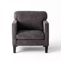 Okak Modern Reading Chair with Armrest and Backrest, Comfy Chair with Wooden Frame, Living Room Chair for Waiting Room, Reception Room
