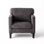 Okak Modern Reading Chair with Armrest and Backrest, Comfy Chair with Wooden Frame, Living Room Chair for Waiting Room, Reception Room