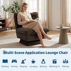 360-Degree Swivel Accent Chair - Modern Reading Chair with Thick Cushion & Cozy Chenille Fabric | Upholstered Armchair for Living Room, Bedroom