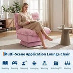 360-Degree Swivel Accent Chair - Modern Reading Chair with Thick Cushion & Cozy Chenille Fabric | Upholstered Armchair for Living Room, Bedroom