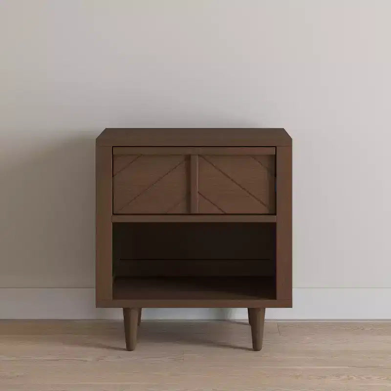 Child Craft Surrey Hill 1 Drawer Nightstand for Nursery or Bedroom, Large Storage Drawer, Made of Sturdy Pinewood, Non-Toxic, Baby Safe Finish
