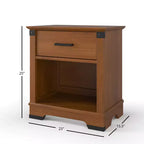 Comodino Child Craft Redmond a 1 cassetto per cameretta o camera da letto, ampio cassetto contenitore, in robusto legno di pino, finitura atossica e sicura per i bambini