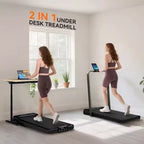 Folding Treadmill for Home with Incline 2HP Quiet Motor Compact Treadmill with LED Display