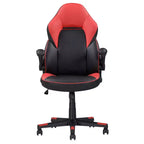 TUYOHW Sedia da Gaming Ergonomica Regolabile, Sedia Girevole a 360° con Ruote, Sedia da Computer Nera/Rossa per Ufficio e Casa, Sedia da Tempo Libero Versatile, Nera/Rossa