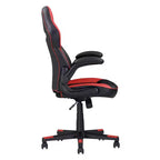 TUYOHW Sedia da Gaming Ergonomica Regolabile, Sedia Girevole a 360° con Ruote, Sedia da Computer Nera/Rossa per Ufficio e Casa, Sedia da Tempo Libero Versatile, Nera/Rossa