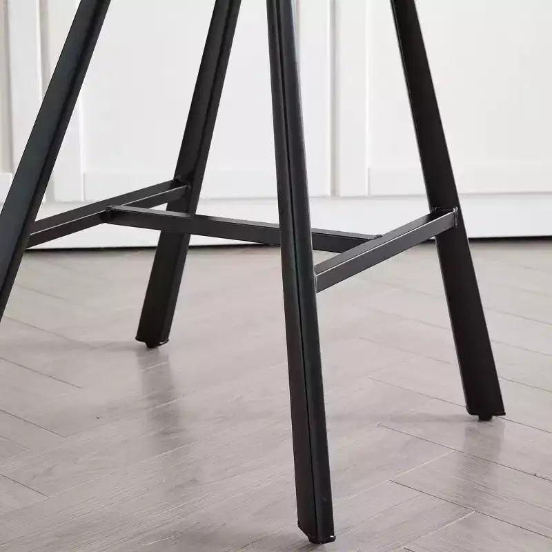 TUYOHW 26H Sleek Bar Stools with Ergonomic Back,Set of 2,Counter Height Bar Stools for Kitchen Island,Sturdy Metal Frame,300lbs Capacity