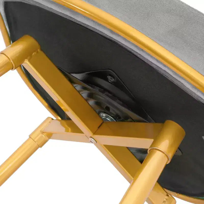 TUYOHW 31.5 Swivel Counter Height Bar Stools Set of 2,Luxury Golden Metal Base Bar Stools with Hand-Woven Backrest,286lbs Capacity