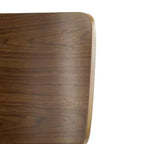 Set of 2 Wooden Barstools Counter Stools, Rubberwood Frame with Ergonomic Curved Backrest for Kitchen Island Home Bar, Walnut - ModernLuxe