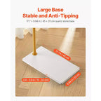 Coat Rack Freestanding with Quartz Stone Base and 3 Round Hooks
