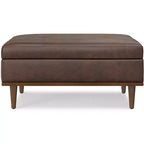 Pearl 38 inch Wide Transitional Contemporary Square Table Ottoman