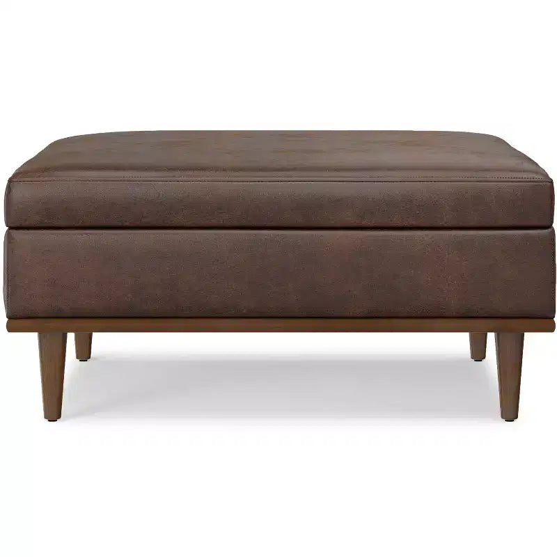 Pearl 38 inch Wide Transitional Contemporary Square Table Ottoman