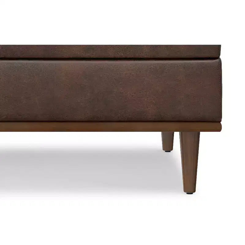 Pearl 38 inch Wide Transitional Contemporary Square Table Ottoman