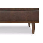 Pearl 38 inch Wide Transitional Contemporary Square Table Ottoman