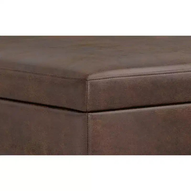 Pearl 38 inch Wide Transitional Contemporary Square Table Ottoman