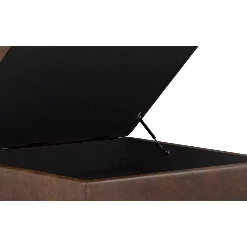 Pearl 38 inch Wide Transitional Contemporary Square Table Ottoman
