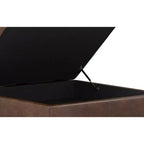 Pearl 38 inch Wide Transitional Contemporary Square Table Ottoman