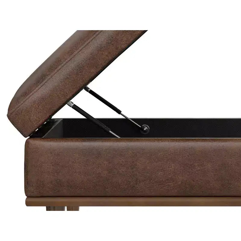 Pearl 38 inch Wide Transitional Contemporary Square Table Ottoman