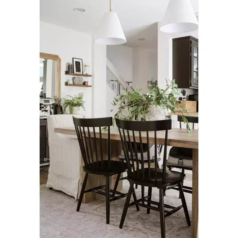 Sedia da Pranzo Novalyn Spindel - Set di 2 - DCH8550 - Nera - Safavieh
