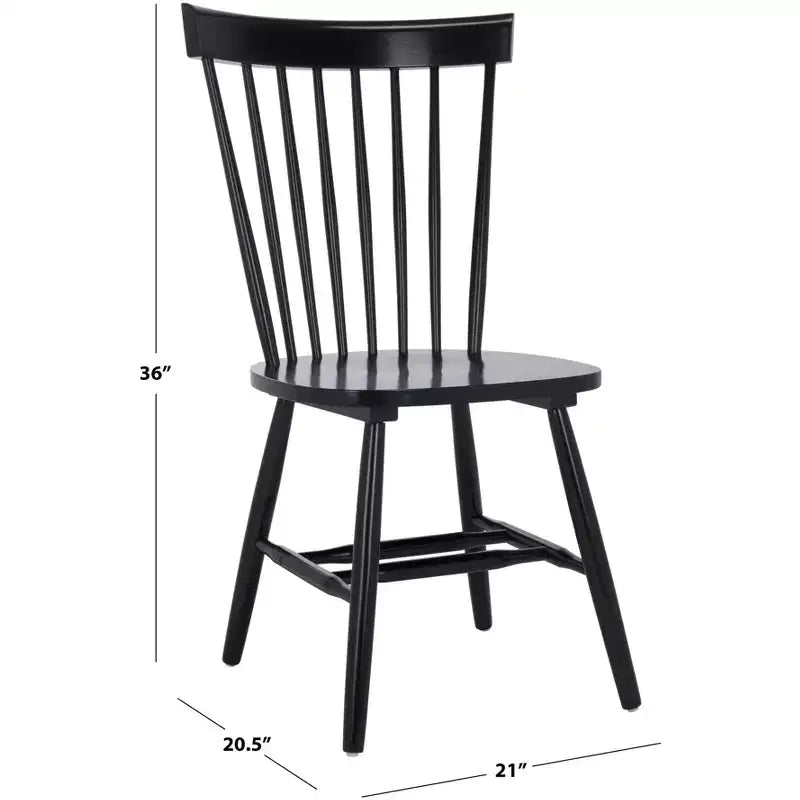 Sedia da Pranzo Novalyn Spindel - Set di 2 - DCH8550 - Nera - Safavieh