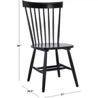 Sedia da Pranzo Novalyn Spindel - Set di 2 - DCH8550 - Nera - Safavieh
