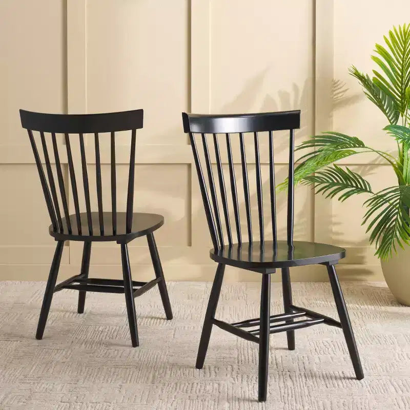 Sedia da Pranzo Novalyn Spindel - Set di 2 - DCH8550 - Nera - Safavieh