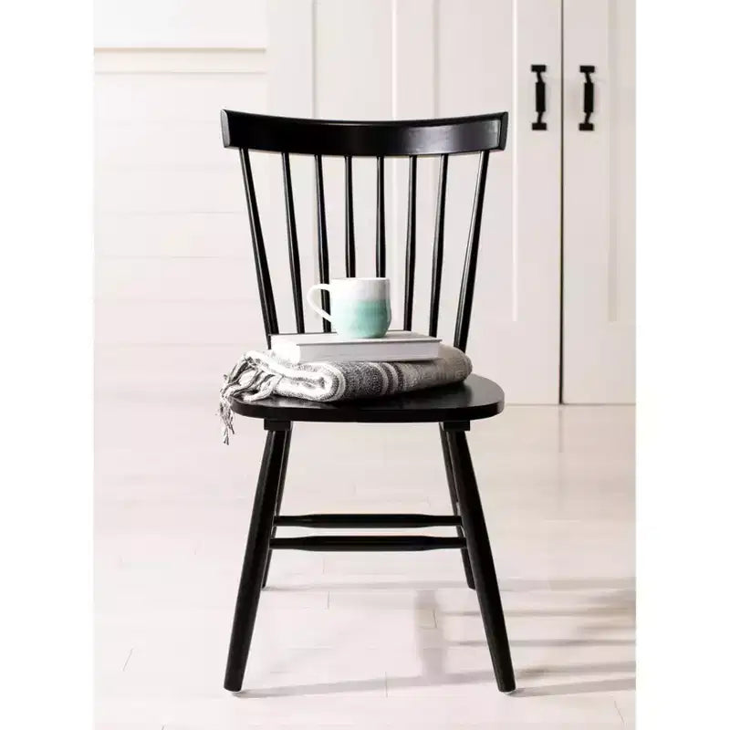 Sedia da Pranzo Novalyn Spindel - Set di 2 - DCH8550 - Nera - Safavieh