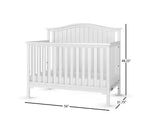 Child Craft Hampton Arch Top Crib and Changing Table Nursery Set, 2-Piece, Includes 4-in-1 Convertible Crib and Changing Table