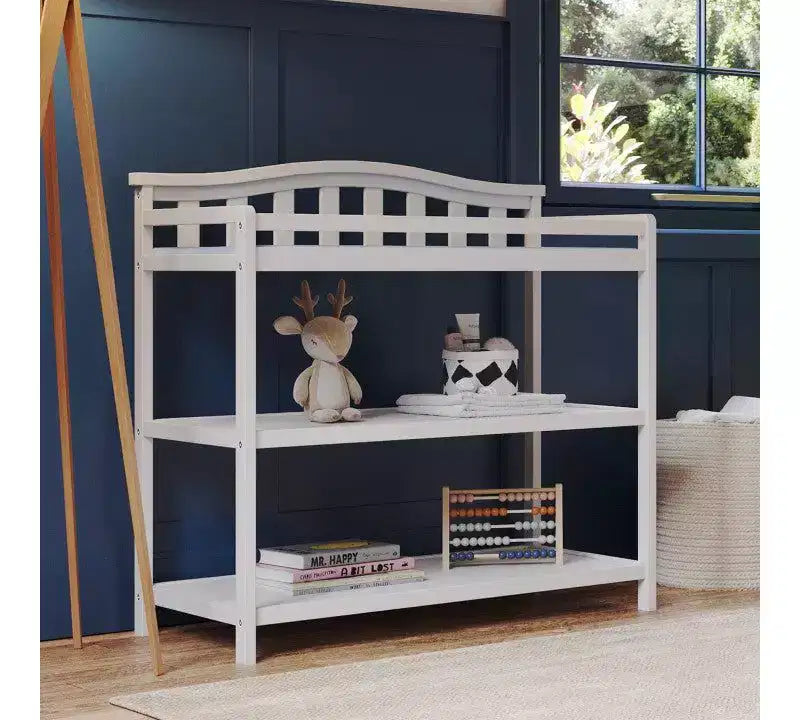 Child Craft Hampton Arch Top Crib and Changing Table Nursery Set, 2-Piece, Includes 4-in-1 Convertible Crib and Changing Table