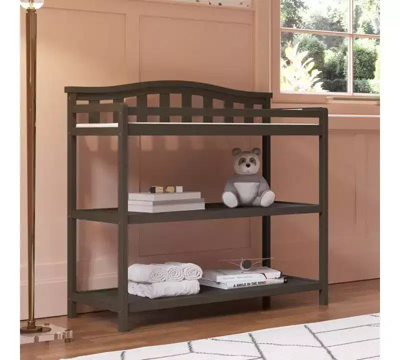 Child Craft Hampton Arch Top Crib and Changing Table Nursery Set, 2-Piece, Includes 4-in-1 Convertible Crib and Changing Table