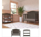 Child Craft Hampton Arch Top Crib and Changing Table Nursery Set, 2-Piece, Includes 4-in-1 Convertible Crib and Changing Table