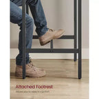 VASAGLE Bar Table, Small Kitchen Dining High Top Pub Cocktail Table,Sturdy Metal Frame,for Narrow Spaces,Easy to Assemble