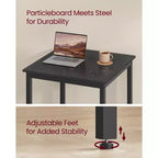 VASAGLE Bar Table, Small Kitchen Dining High Top Pub Cocktail Table,Sturdy Metal Frame,for Narrow Spaces,Easy to Assemble