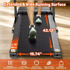Tapis Roulant Inclinato con Capacità 136 kg, Tapis Roulant Pieghevole da 3.75HP per Casa, 71 Programmi, Controllo tramite APP, 12 km/h, Altoparlante HiFi, Ammortizzante, Cinghia di Supporto per Ginocchio in Omaggio