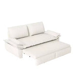 Whisen 3-in-1 Queen Velvet Sleeper Pull Out Sofa Bed, Convertible Loveseat Sofa Couch