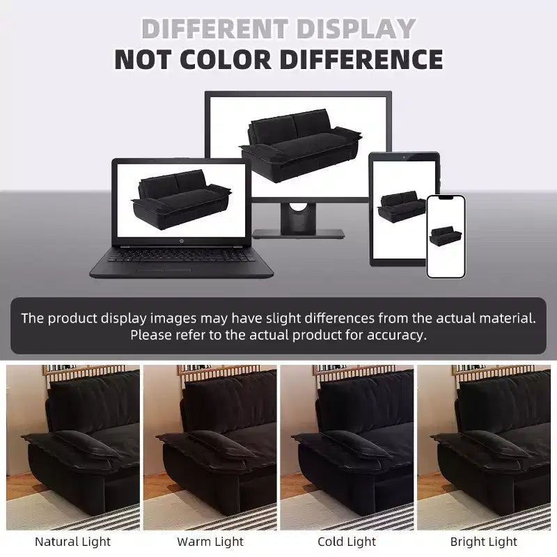 Whisen 3-in-1 Queen Velvet Sleeper Pull Out Sofa Bed, Convertible Loveseat Sofa Couch