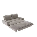 Whisen 3-in-1 Queen Velvet Sleeper Pull Out Sofa Bed, Convertible Loveseat Sofa Couch