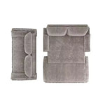 Whisen 3-in-1 Queen Velvet Sleeper Pull Out Sofa Bed, Convertible Loveseat Sofa Couch