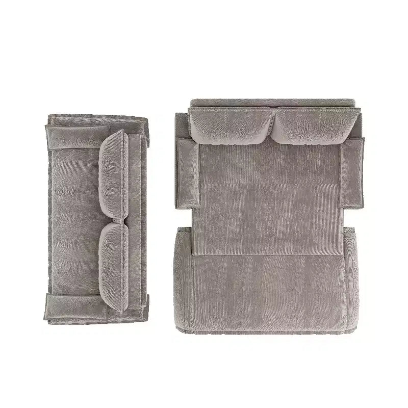 Whisen 3-in-1 Queen Velvet Sleeper Pull Out Sofa Bed, Convertible Loveseat Sofa Couch