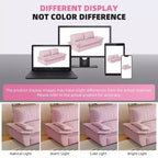 Whisen 3-in-1 Queen Velvet Sleeper Pull Out Sofa Bed, Convertible Loveseat Sofa Couch