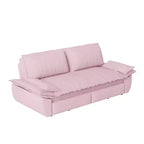 Whisen 3-in-1 Queen Velvet Sleeper Pull Out Sofa Bed, Convertible Loveseat Sofa Couch