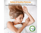 Materasso King in offerta: Materasso in memory foam con gel da 14 pollici, tecnologia rinfrescante, sensazione media, sollievo dalla pressione, certificazione CertiPUR-US, 7 strati di schiuma
