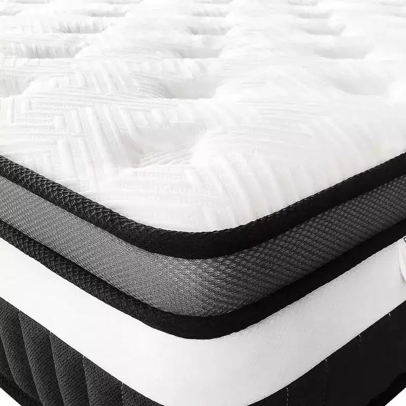 Materasso King in offerta: Materasso in memory foam con gel da 14 pollici, tecnologia rinfrescante, sensazione media, sollievo dalla pressione, certificazione CertiPUR-US, 7 strati di schiuma