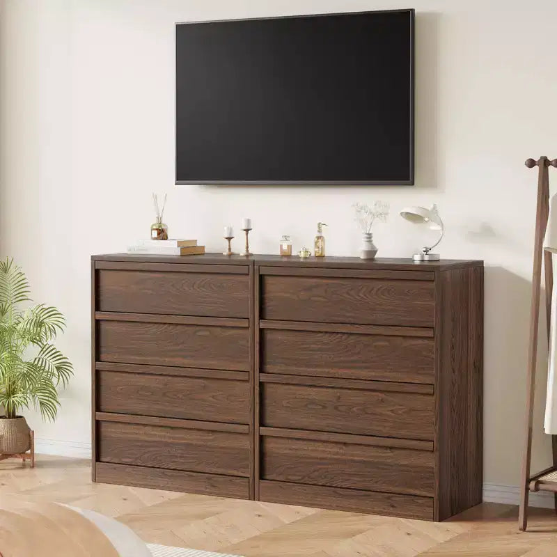 4 Drawer Dresser for Bedroom, Nightstand 4 Chest of Drawers with Large Storage, Small Bedside Table for Living Room, Nursery, Entryway