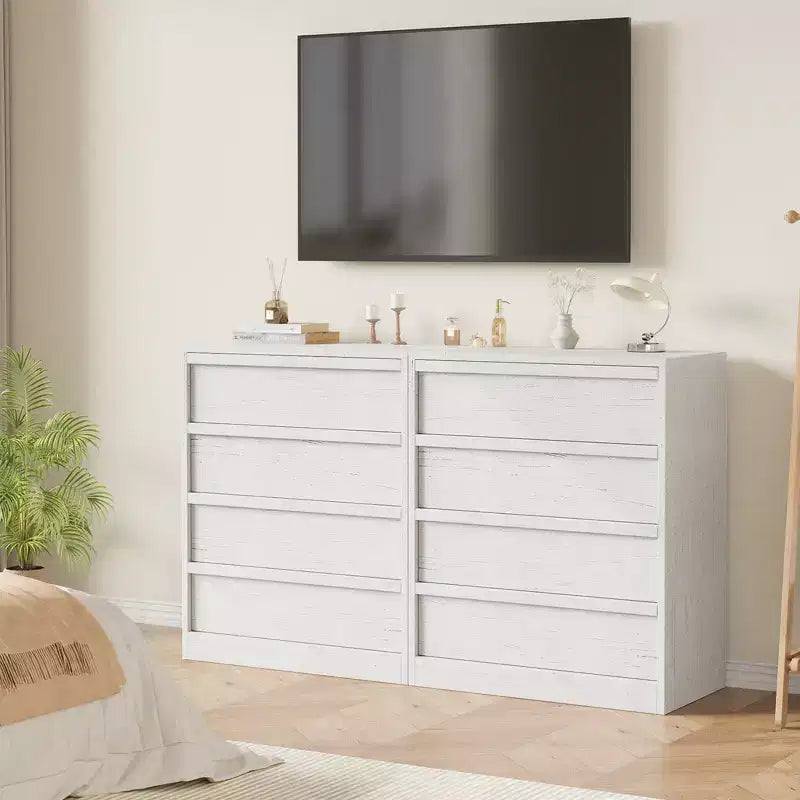 4 Drawer Dresser for Bedroom, Nightstand 4 Chest of Drawers with Large Storage, Small Bedside Table for Living Room, Nursery, Entryway