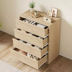 4 Drawer Dresser for Bedroom, Nightstand 4 Chest of Drawers with Large Storage, Small Bedside Table for Living Room, Nursery, Entryway