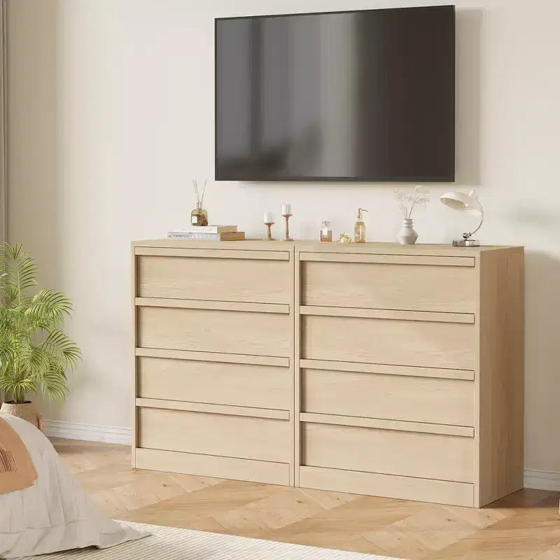 4 Drawer Dresser for Bedroom, Nightstand 4 Chest of Drawers with Large Storage, Small Bedside Table for Living Room, Nursery, Entryway