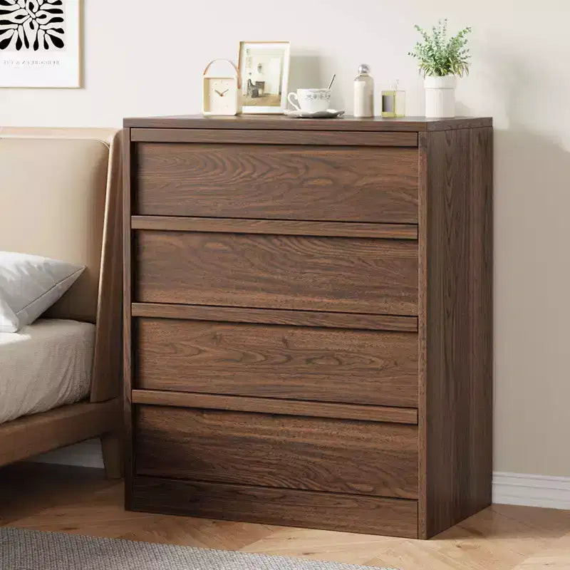 4 Drawer Dresser for Bedroom, Nightstand 4 Chest of Drawers with Large Storage, Small Bedside Table for Living Room, Nursery, Entryway