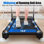 Tapis Roulant Elettrico Pieghevole Whisen, Macchina da Corsa da 3.5HP per Allenamento con Inclinazione Automatica - Nero