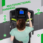 Tapis Roulant Elettrico Pieghevole Whisen, Tapis Roulant da Allenamento da 3,5 CV per la Corsa e la Camminata con 12 Programmi Preimpostati, Inclinazione, Controlli di Velocità sul Corrimano
