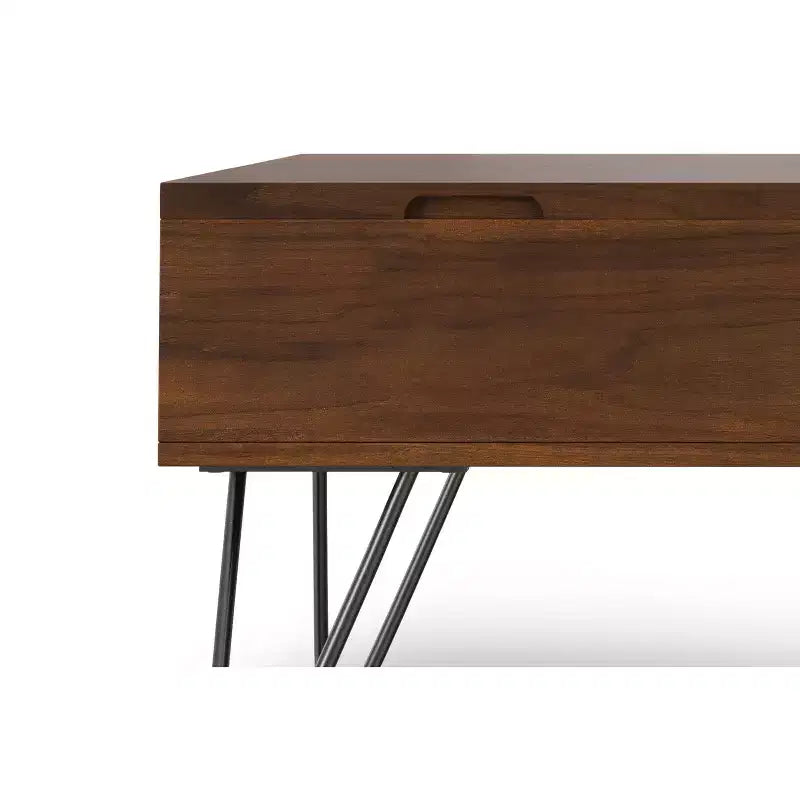 Moreno 32inch Wide Square Industrial Lift Top Coffee Table